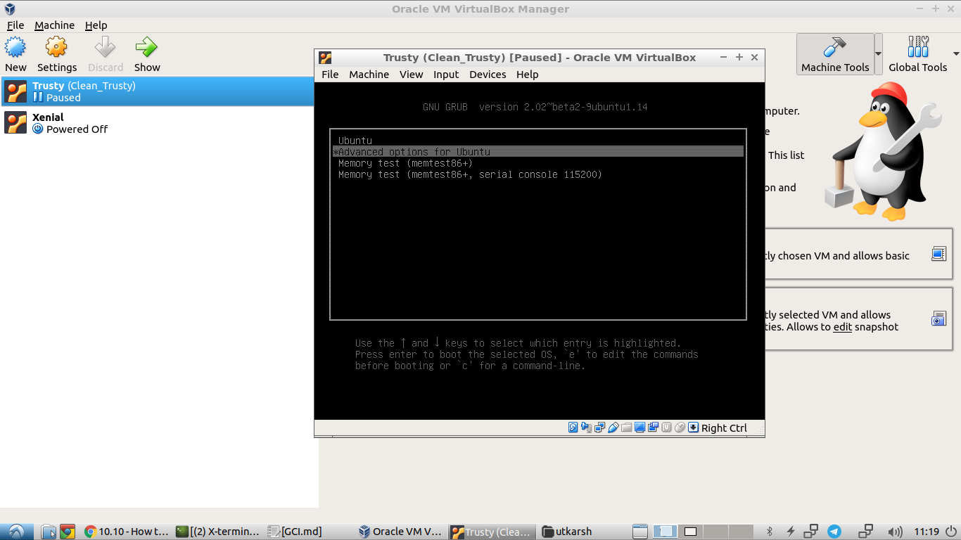 VirtualBox running Ubuntu Server 14.04